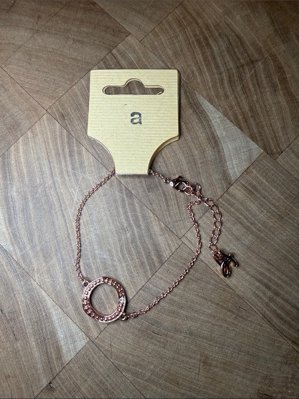 NWT Adore Rose Gold Circle Bracelet